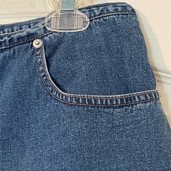 Old Navy Blue Jeans, Button Down Jean Skirt, Size 8 - Picture 4 of 7
